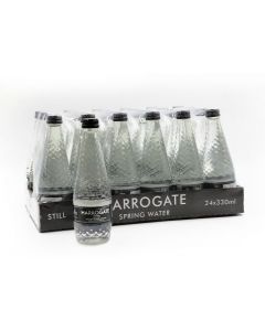 Harrogate Spring Water Still Glass Bottles - 24 x 330ml