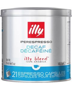ILLY IPERESPRESSO HOME DECAF CAPSULES - 6x21 CAPSULES (140.70g total)