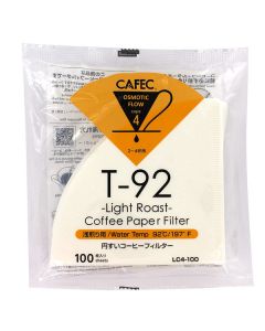 Cafec Light-roast paper filter Cup4 100pcs/pack