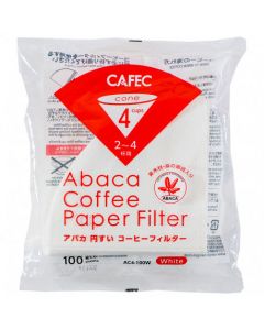 كافيك آباكا فلتر قهوة ورقي مخروطي الشكل 4 كوب - (100 قطعة/عبوة)