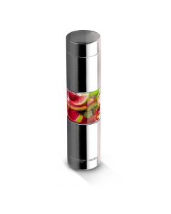 Asobu Flavor U See a Stainless Steel Fruit Infuser Slim and Classy Water Bottle-Chrome