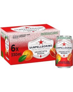 San Pellegrino Aranciata Rossa Sparkling Juice in a pack of 24x330ml cans: