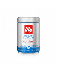 ILLY 12X250 GM GROUND COFFEE DECAF