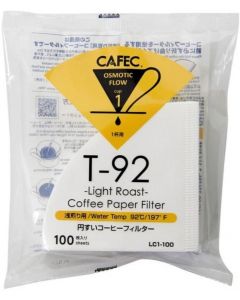 Cafec Light-roast paper filter Cup1 100pcs/pack
