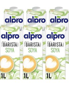 Alpro Barista Soya Drink, Pack Of 6 x 1L