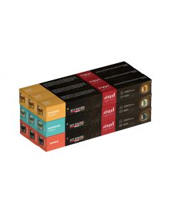 Mood Espresso, Nespresso Compatible, 90 Capsules 3 Flavors - Intenso, Indonesian Toraja, Ethiopian Sidamo