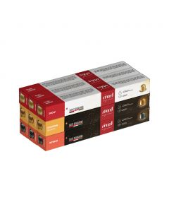 Mood Espresso, Nespresso Compatible, 90 Capsules 3 Flavors - Intenso, Ethiopian Sidamo, Decaf