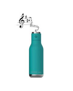 Asobu Wireless Double Wall Insulated Stainless Steel Water Bottle with a Speaker Lid 17 Ounce-Turquoise Blue