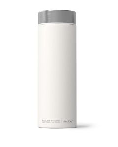 Asobu La Baton Vacuum Bottle Travel Stainless Steel Water Tumbler-White