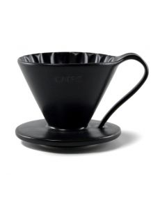 Cafec Arita-Ware Flower Dripper Cup 4 -Black