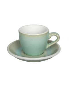 Loveramics Egg Set Espresso Cup & Saucer, 80ml (6)-Basil