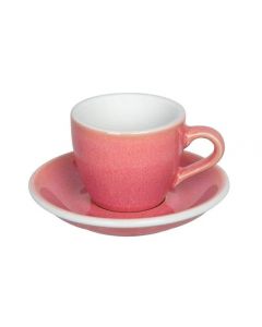 Loveramics Egg Set Espresso Cup & Saucer, 80ml (6)-Berry