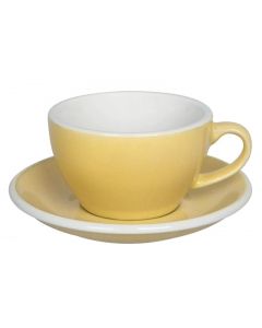 Loveramics Egg Set Capuccino Cup &amp; Saucer, 250ml (6)-Butter Cup
