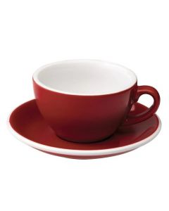 Loveramics Egg Set Capuccino Cup & Saucer, 200ml (6)-Red