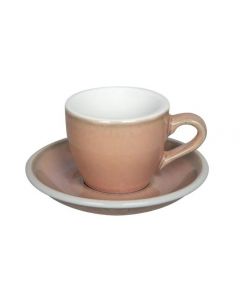 Loveramics Egg Set Espresso Cup & Saucer, 80ml (6)-Rose