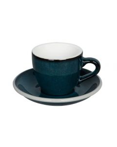 Loveramics Egg Set Espresso Cup & Saucer, 80ml (6)-Night Sky