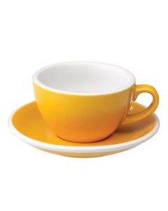 Loveramics Egg Set Capuccino Cup & Saucer, 200ml (6)-Yellow