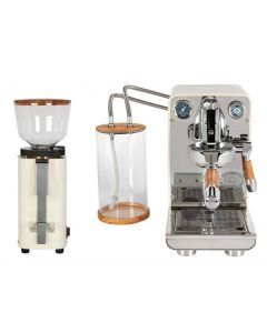 إي سي إم بوريستيكا ماكينة تحضير قهوة إسبريسو غلاية واحدة نظام ثلاثي مع مطحنة إي سي إم اليدوية سي-مانويل 54 /عرض مزدوج
