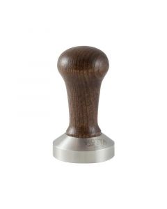Motta 54 MM Coffee Tamper with Stainless Steel Flat Base, Compatible with Sage-Brown