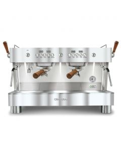 آسكازو باريستا T بلاس ماكينة قهوة إسبريسو 2 مجموعة حجمية - كروم