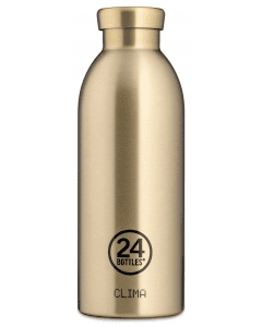 24BOTTLES Clima Double Walled Insulated Stainless Steel Water Bottle - 500ml-Procceco Gold