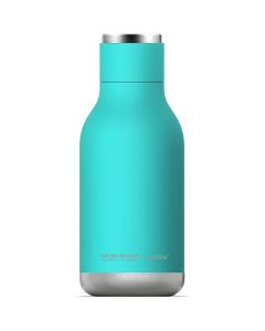 Asobu Urban Insulated and Double Walled 16 Ounce Stainless Steel Bottle-Turquoise Blue