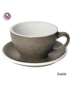 Loveramics Egg Set Cafe Latte Cup & Saucer, 300ml (6)-Granite