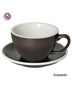 Loveramics Egg Set Cafe Latte Cup & Saucer, 300ml (6)-Gunpowder