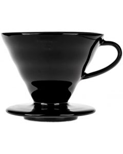 Hario Kasuya V60-02 Ceramic Coffee Dripper, Black