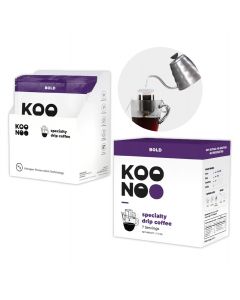 KOONOO Bold | Dark Roast | 7 x 12g Sachets | Specialty Drip Coffee | Made in UAE 