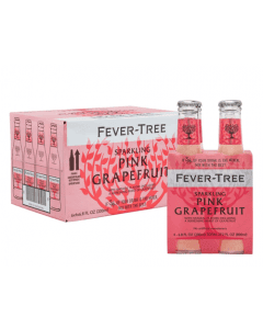 Fever-Tree Pink Grapefruit Soda Water in a pack of 24x200ml