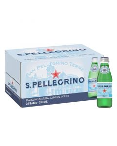 San Pellegrino Natural Sparkling Water - 24x250ml Glass Bottles