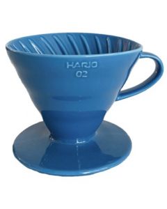 Hario V60 Ceramic Coffee Dripper Size 02-Turquoise Blue