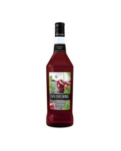 Vedrenne Cherry Syrup 1L - Pack of 6: Sweet Cherry Indulgence in Every Bottle