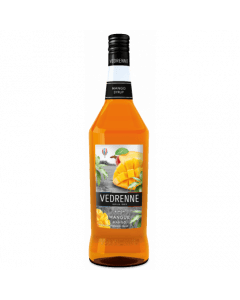 Vedrenne Mango Syrup 1L - Pack of 6: Exotic Mango Delight in Every Bottle