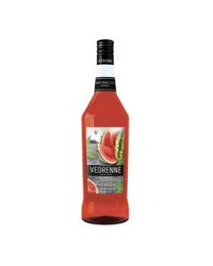 Vedrenne Watermelon Syrup 1L - Pack of 6: Refreshing Taste of Summer in Every Bottle
