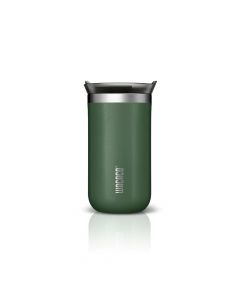 Wacaco OCTAROMA Vacuum Insulated Mug (300ml) Double Wall Stainless Steel Vacuum Insulated Coffee Travel Mug with Leakproof Drinking Lid-Green