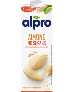Alpro Almond Unsweetned Unroasted 1L