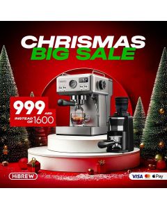 HiBREW H10 A professional semi automatic espresso machine + G3A all digital grinder